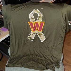 Military Green Camouflage Ribbon Tee